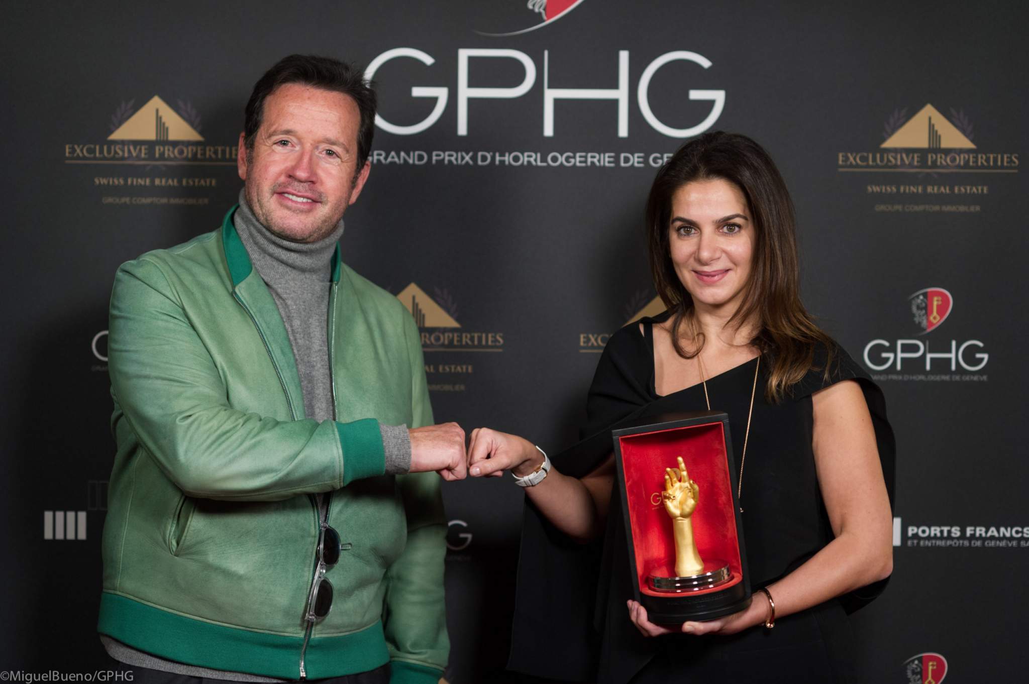Chabi Nouri, CEO of Piaget, winner of the “Aiguille d’Or” Grand Prix and François-Henry Bennahmias, CEO of Audemars Piguet