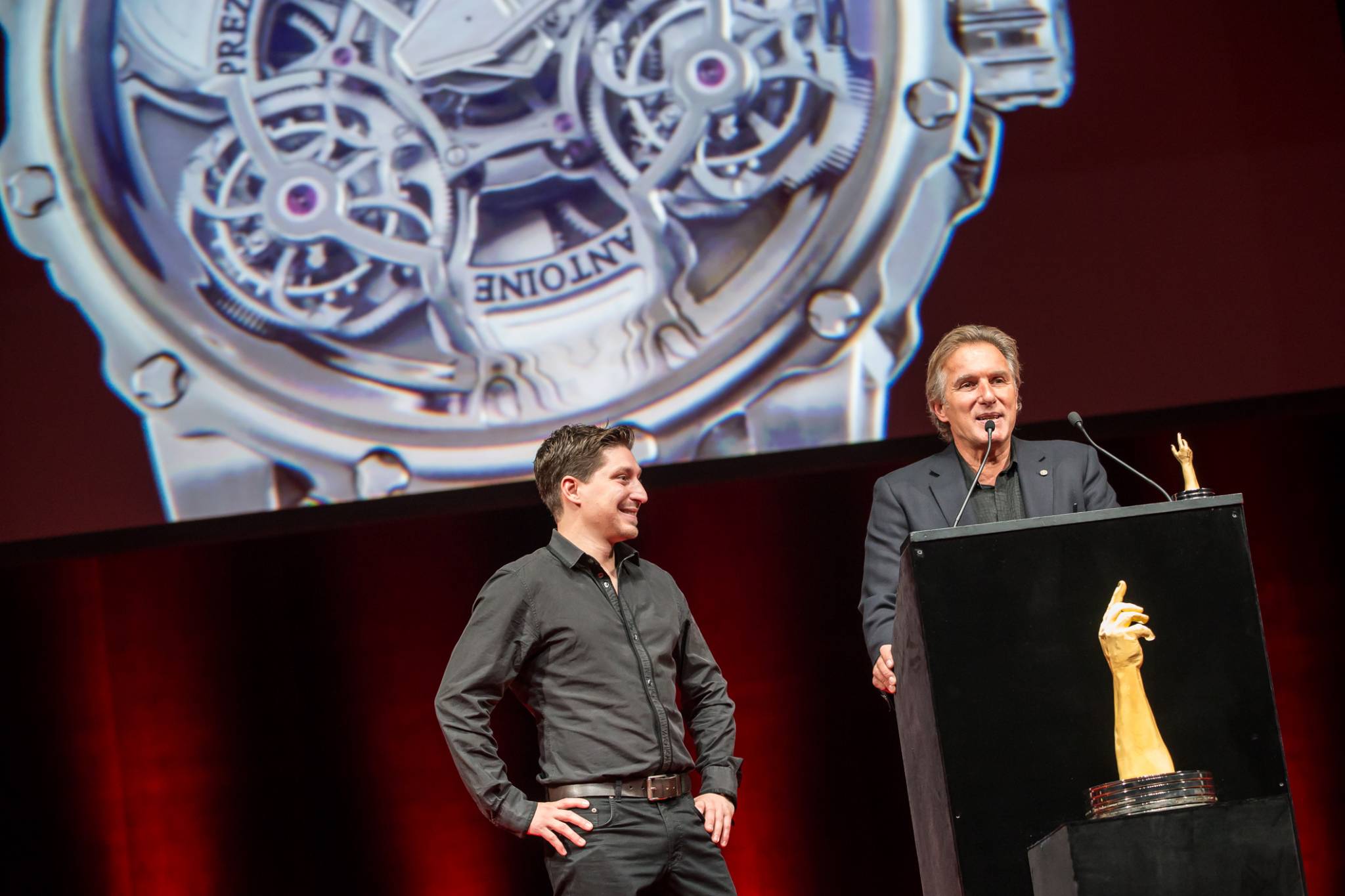 Antoine and Florian Preziuso (Founder of Antoine Preziuso and his son, winner of the Innovation Watch Prize 2015 and the Public Prize 2015)