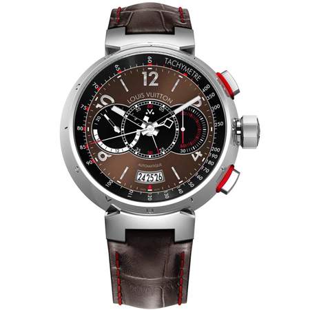 LOUIS VUITTON Tambour QA090Z Automatic Chronograph Mens Watch from