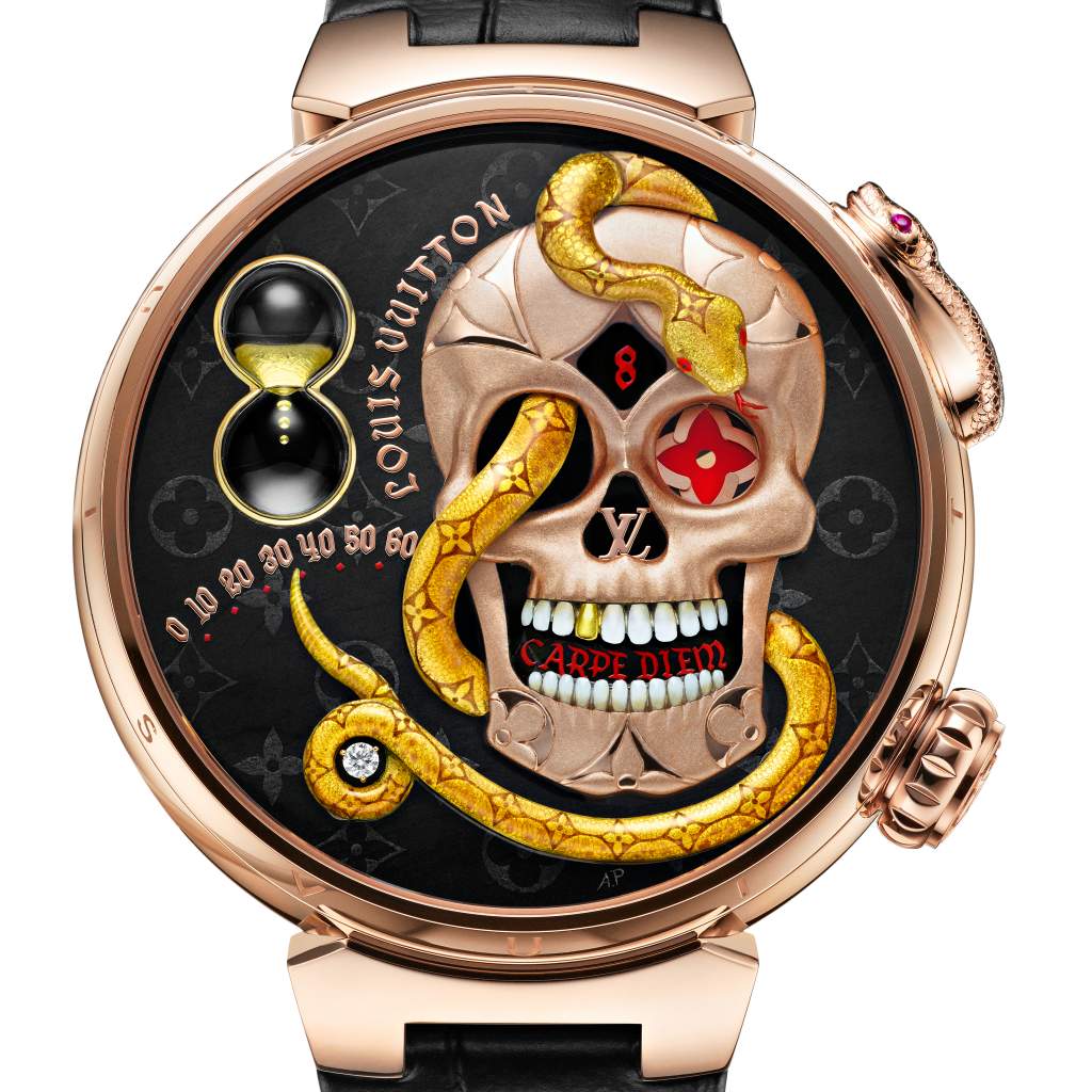 WW 2021 Louis Vuitton Tambour Carpe Diem Seize the Day with this  Jacquemart Watch  WATCH COLLECTING LIFESTYLE