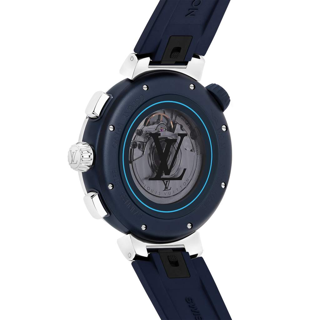 Shop Louis Vuitton Tambour Street Diver Chronograph (QBB205) by